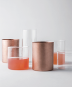 KnIndustrie Set 6 Bicchieri Tumbler Medio Lime Line