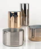 KnIndustrie Set 6 Bicchieri Tumbler Basso Lime Lux Oro