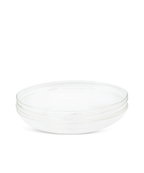 KnIndustrie Set 4 Piatti Fondi Vetro Borosilicato Shabbychic