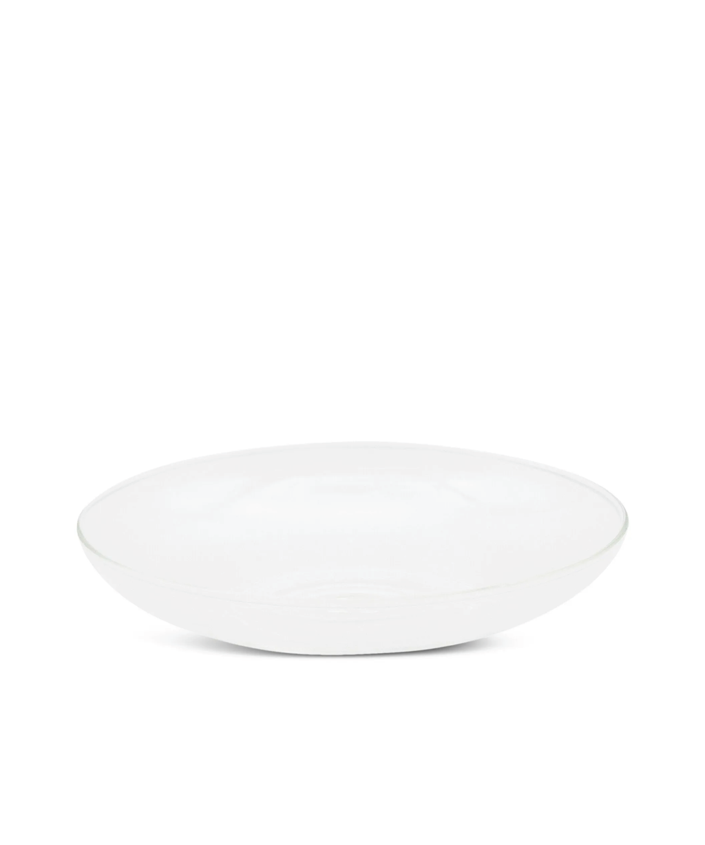 KnIndustrie Set 4 Piatti Fondi Vetro Borosilicato Shabbychic