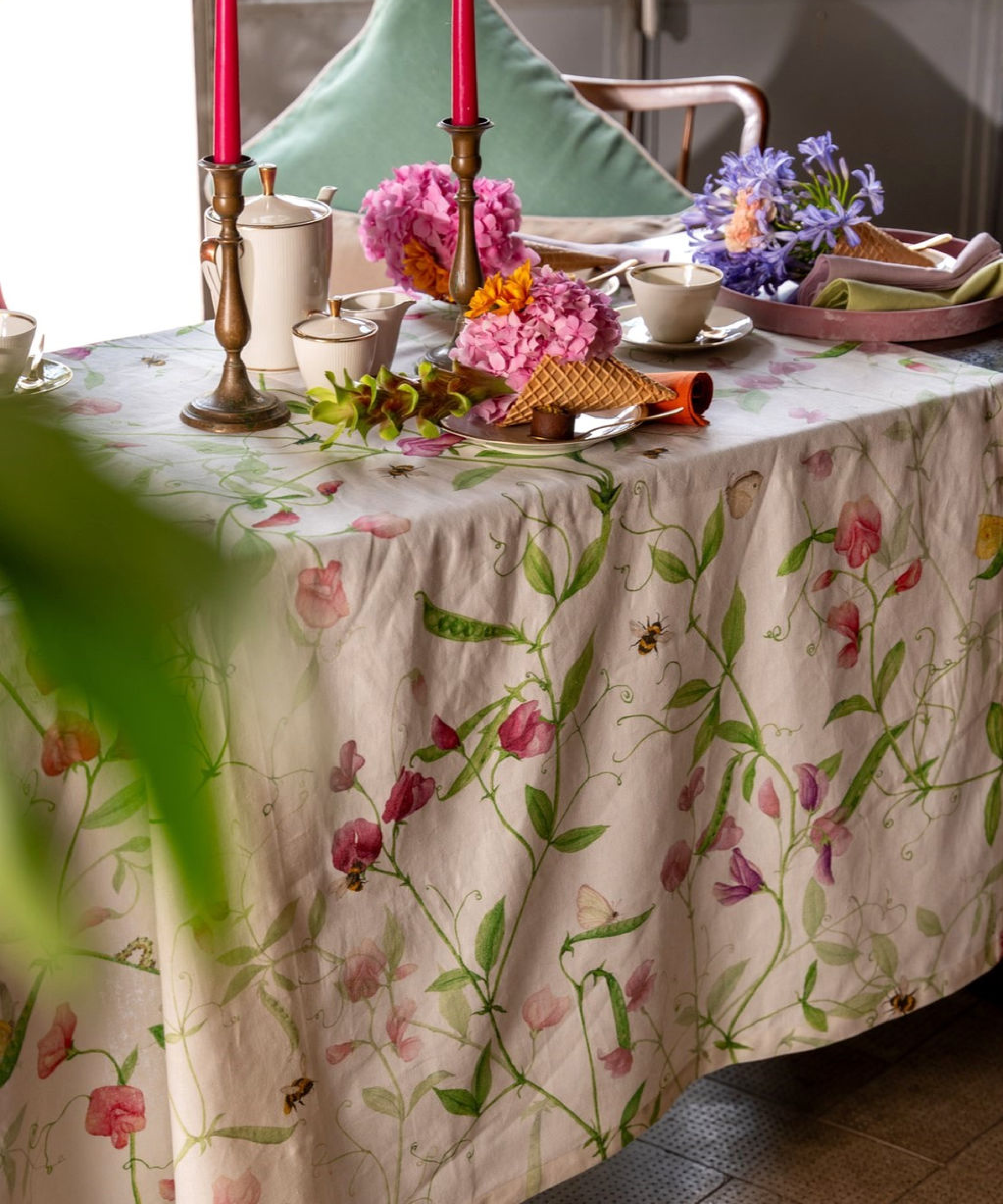 Tessitura Toscana Telerie Tovaglia Petits Pois