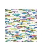Tessitura Toscana Telerie Tovaglia Poisson Bleu
