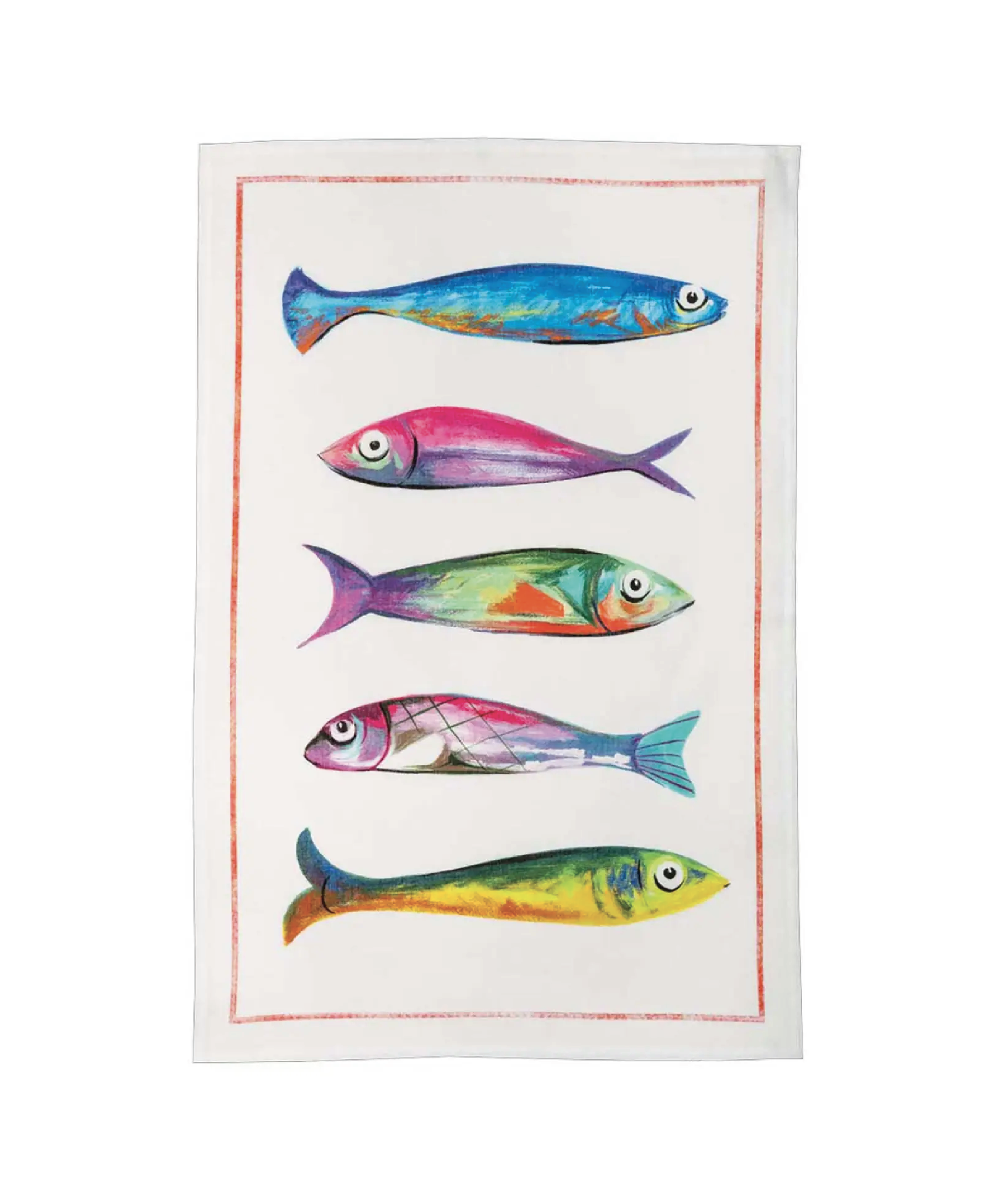 Tessitura Toscana Telerie Canovaccio Lino Poisson bleu