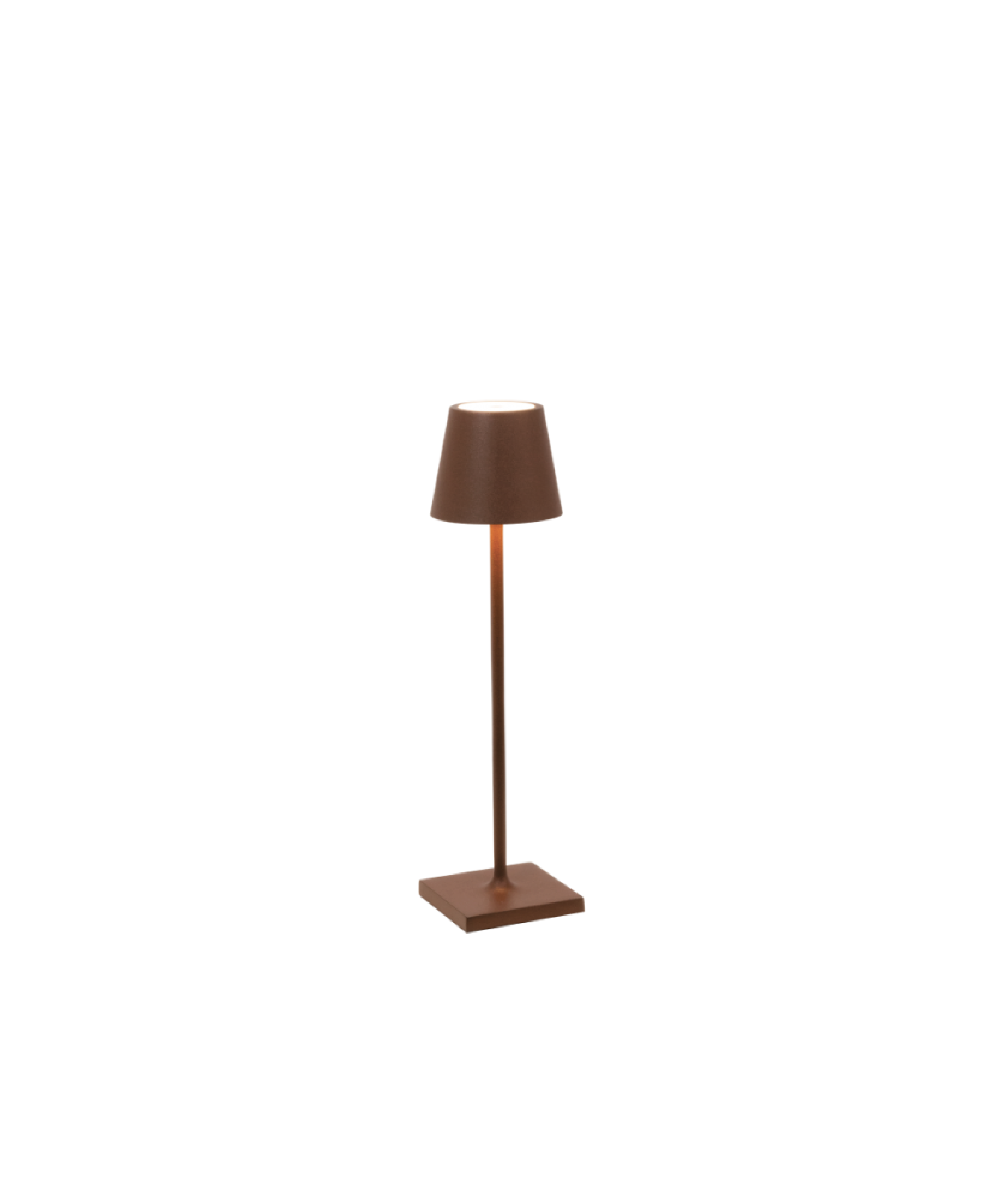 Zafferano Lampada Touch Poldina Micro Corten