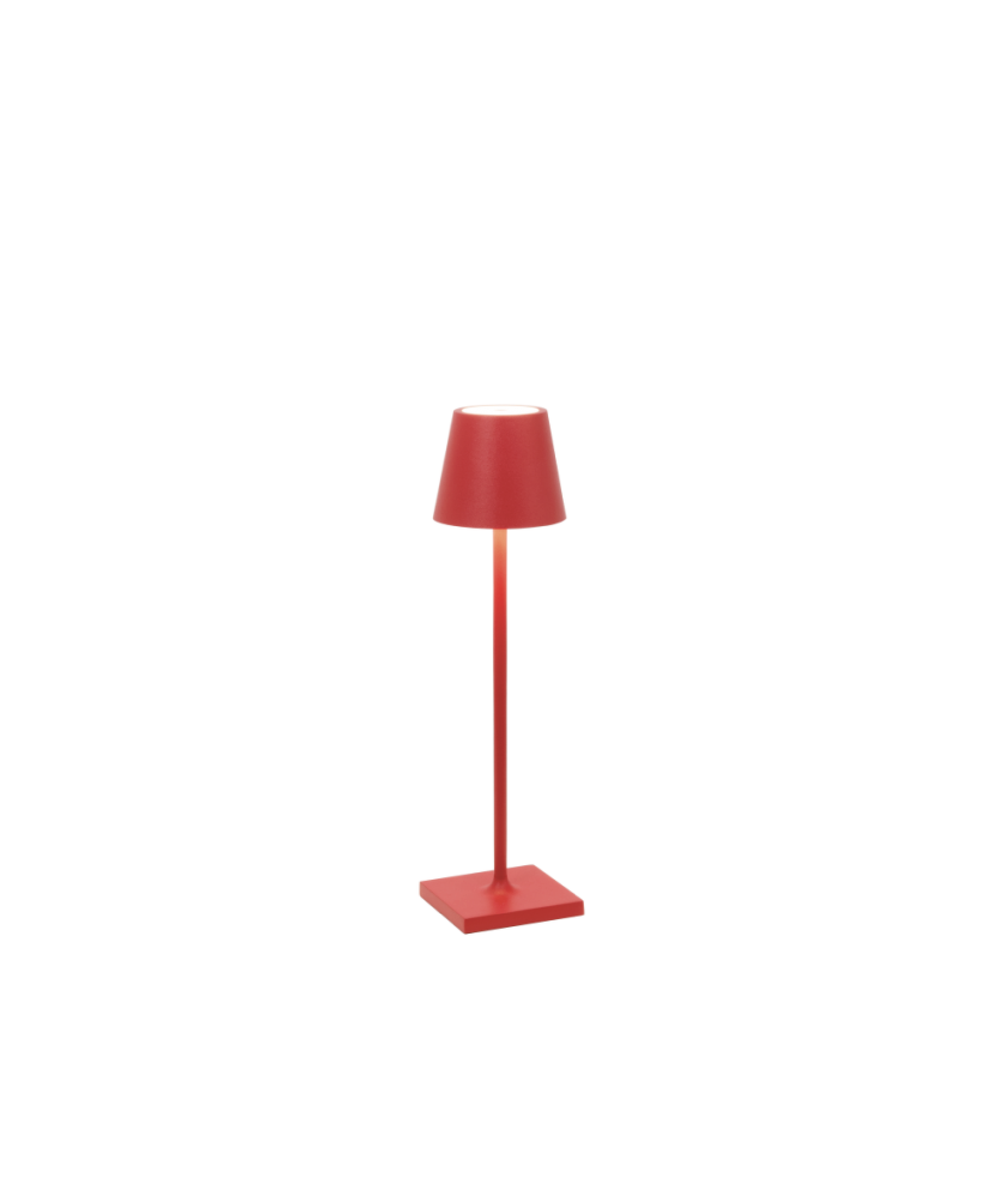 Zafferano Lampada Touch Poldina Micro Rosso